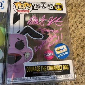 Courage the cowardly dog autographed Funko